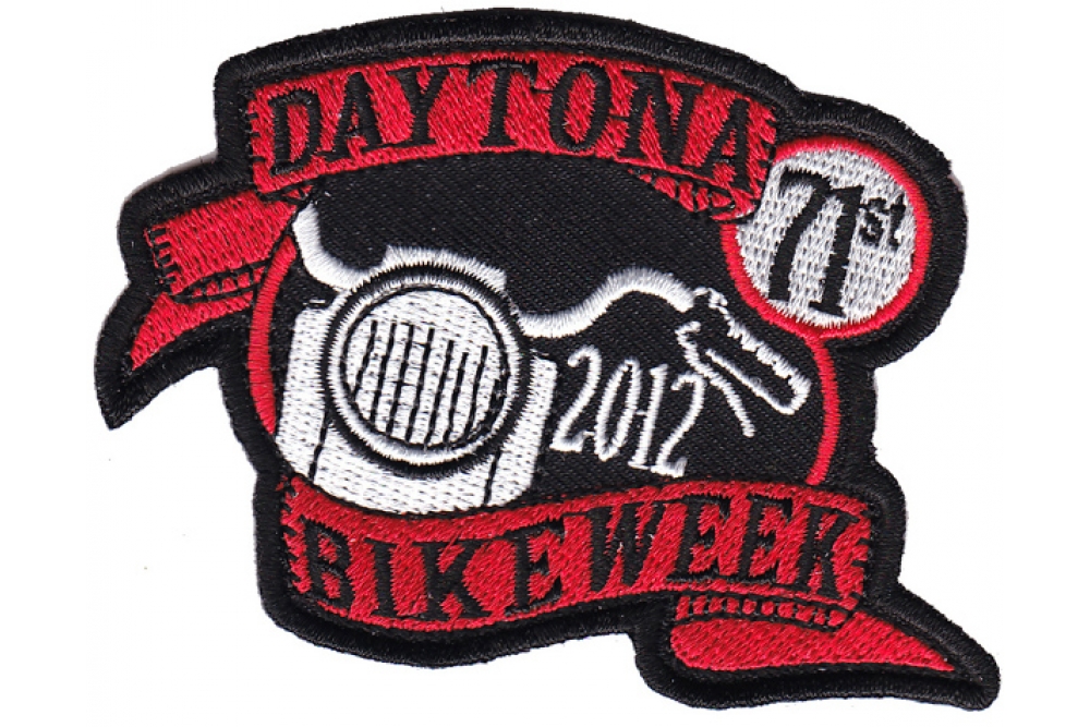 Daytona Bike Week 2012 Patch Red