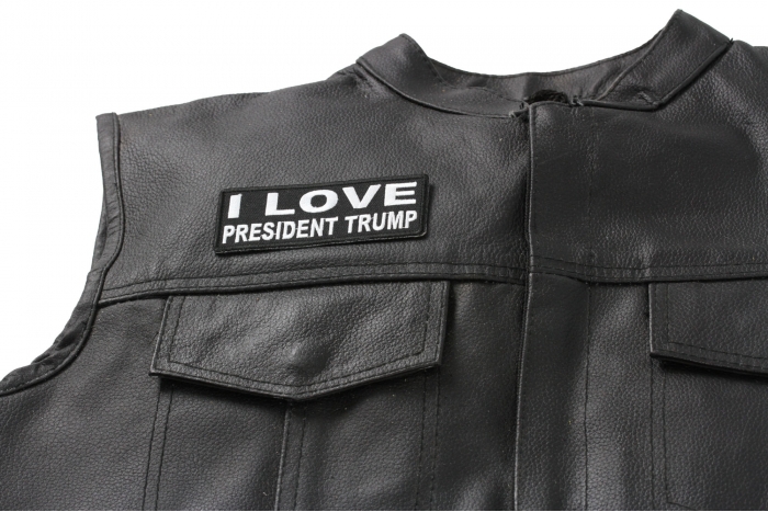  shown on leather vest