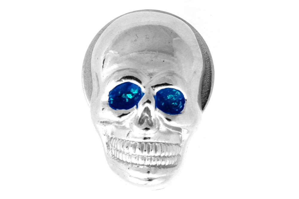 Blue Eye Skull License Plate Bolt