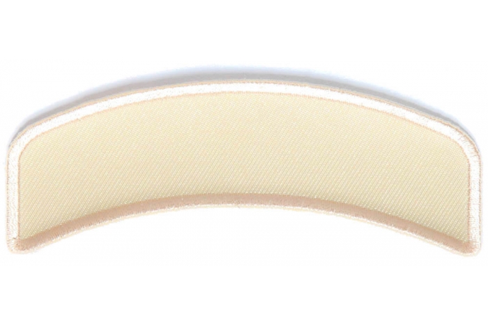 Beige 4 Inch Arched Blank Patch Rocker
