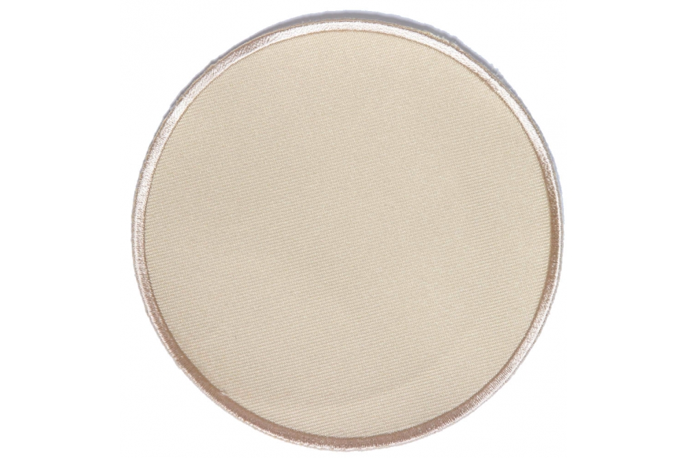 Beige 4 Inch Round Blank Patch