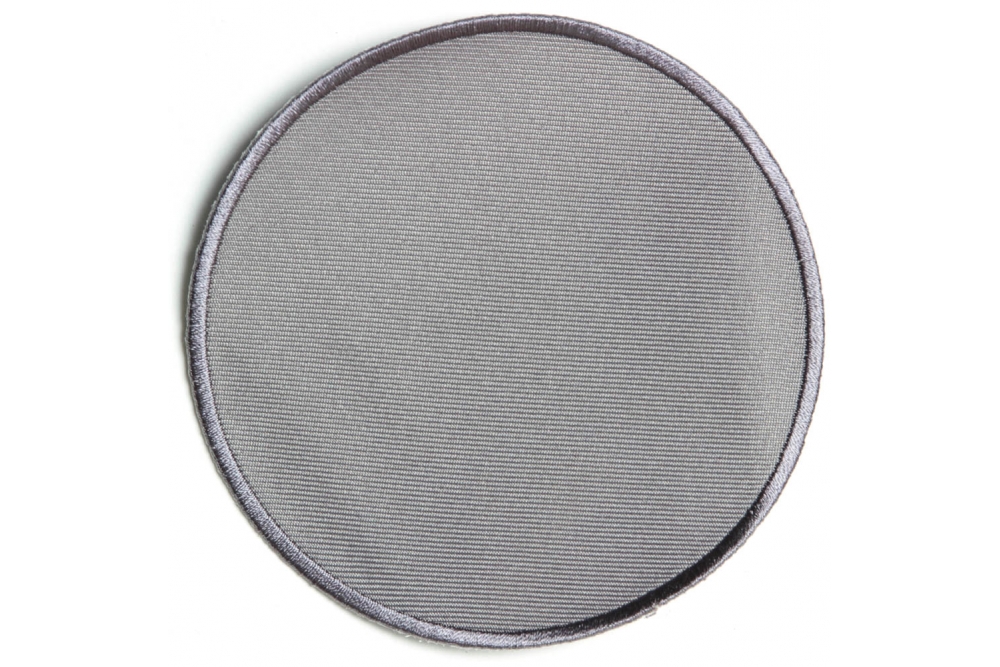 Blank Name Tag Patch Gray Border