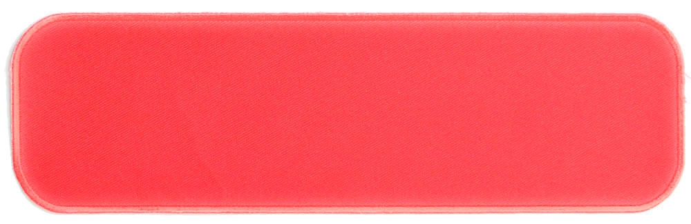 Red 10 Inch Straight Blank Patch