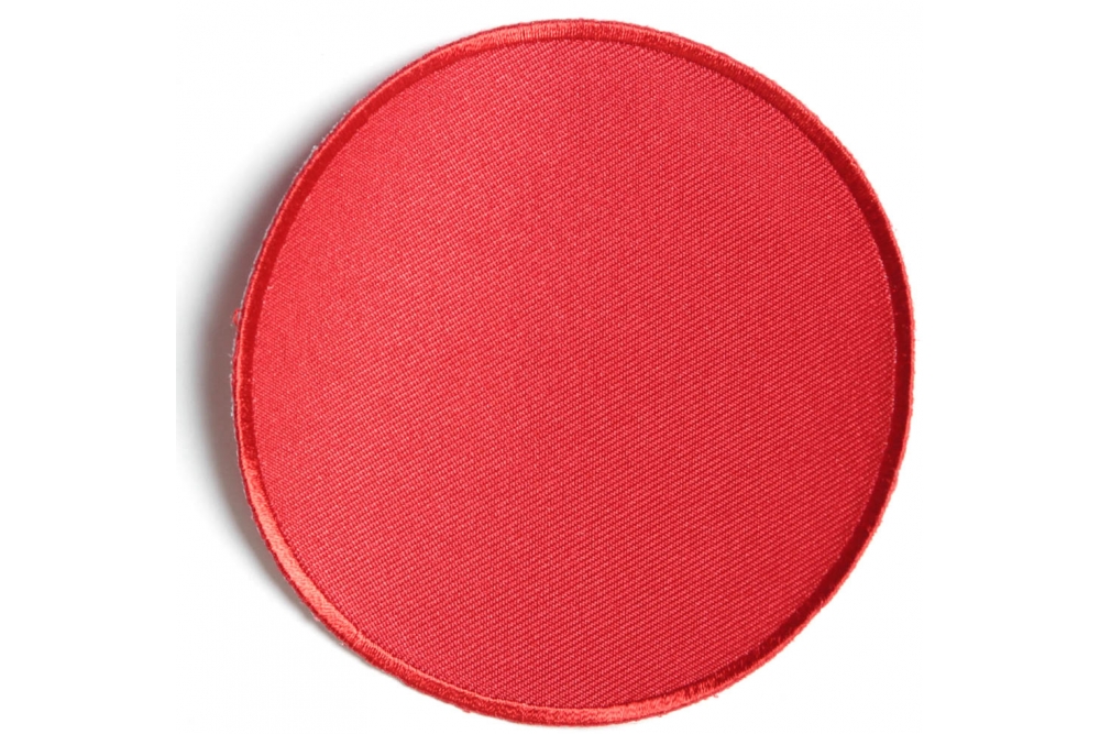 Red 4 Inch Round Blank Patch