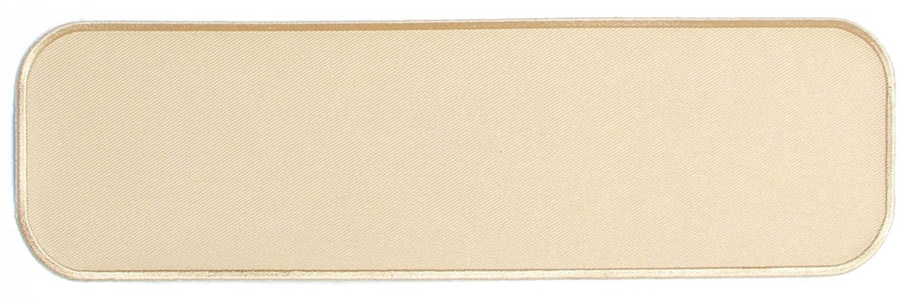 Tan 10 Inch Straight Blank Patch
