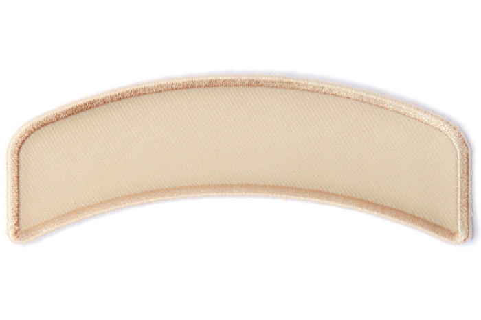 Tan 4 Inch Arched Blank Patch Rocker