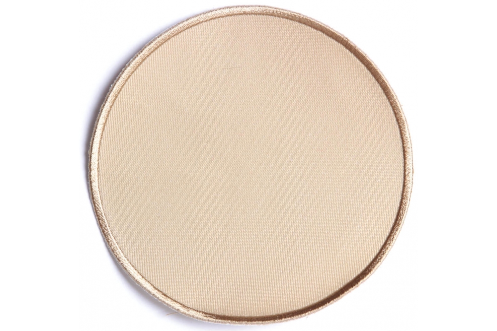 Tan 4 Inch Round Blank Patch
