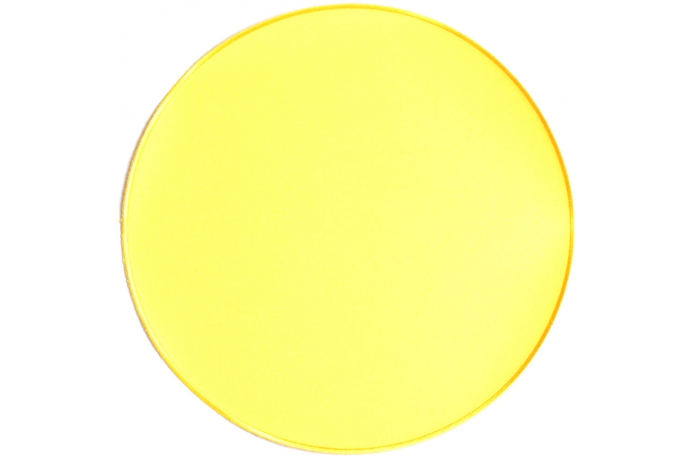 Yellow 10 Inch Round Blank Patch