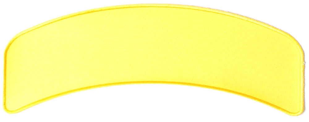 Yellow 11 Inch Arched Blank Patch Rocker