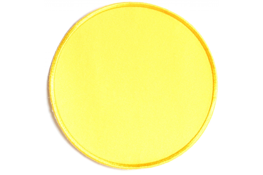 Yellow 4 Inch Round Blank Patch