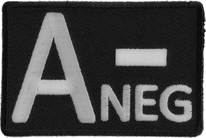 A NEGATIVE Blood Type Patch