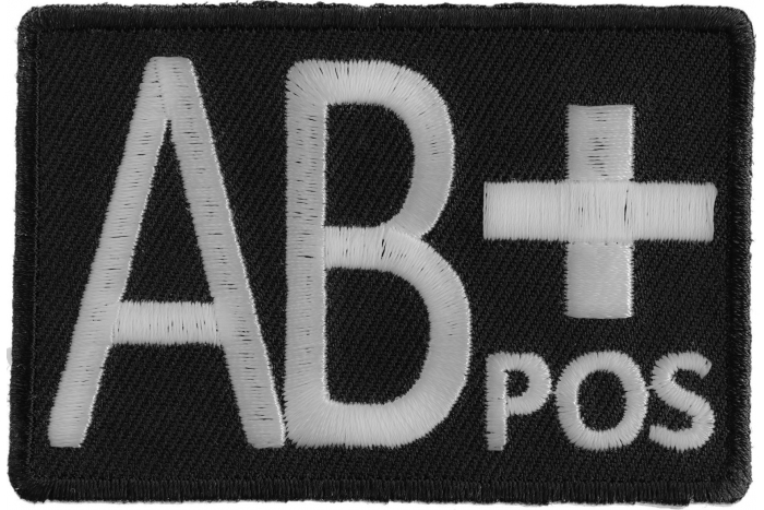 AB POSITIVE Blood Type Patch