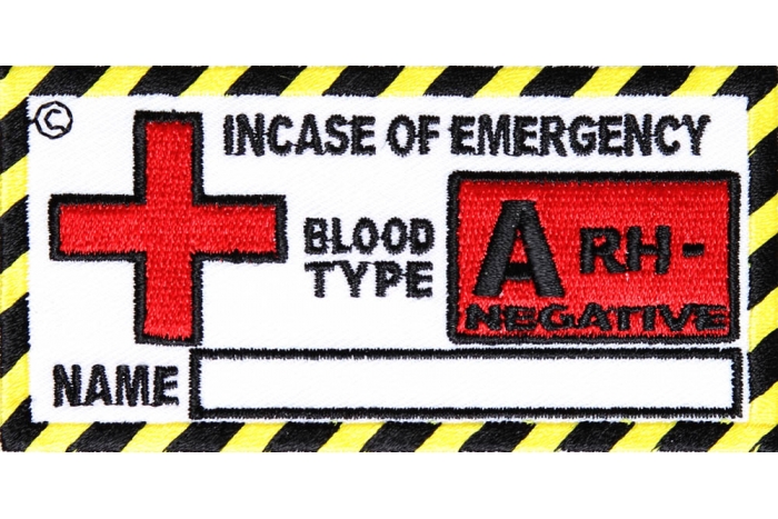 Blood Group A Negative Patch