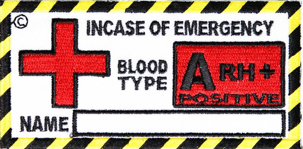 Blood Group A Positive Patch