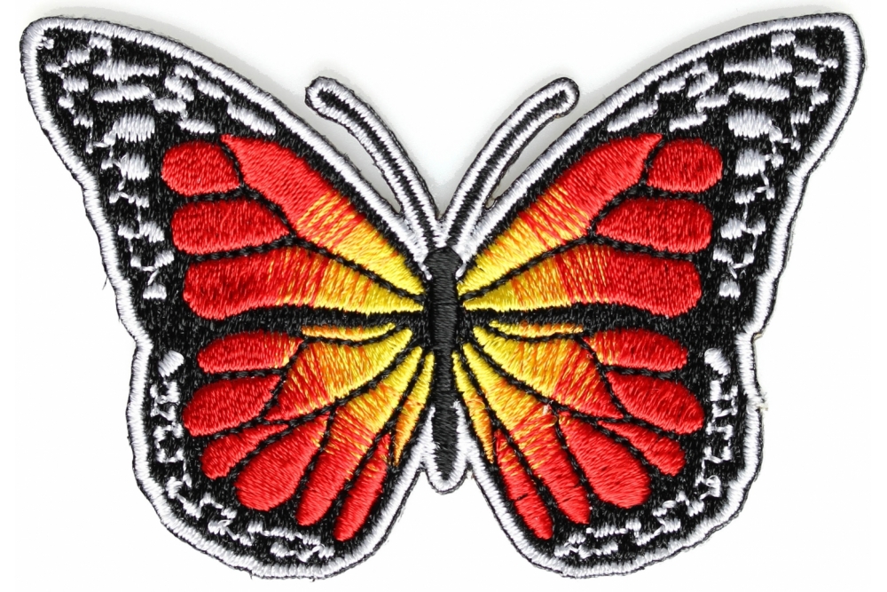 Aazon.co: 4 Pieces 10inch Long Floral Iron On Patches Butterfly In