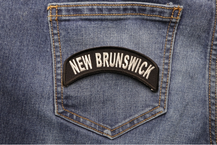 New Brunswick State Patch shown on jeans