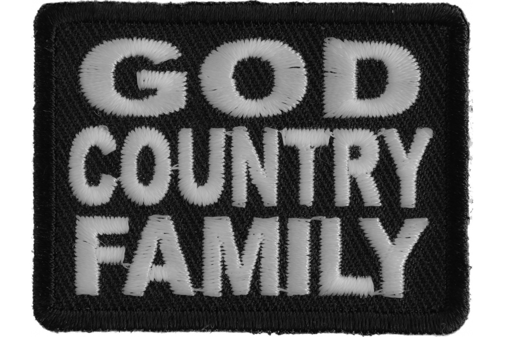 God Country Family Small Patch | Christian Patches -TheCheapPlace