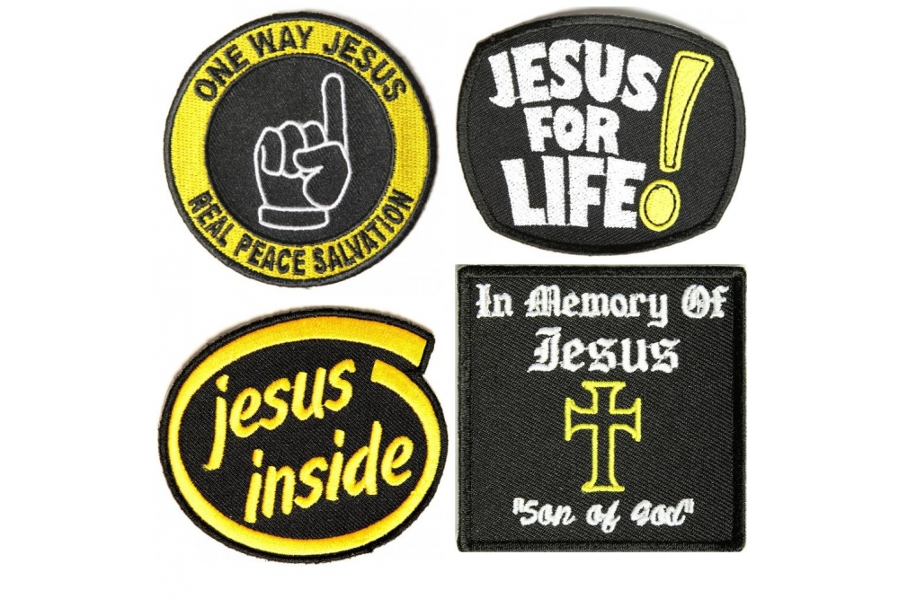 Jesus Patches Set Of 4 Christian Patches TheCheapPlace