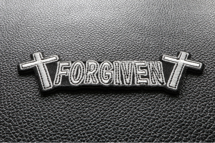 FORGIVEN Christian Patch diagonal view