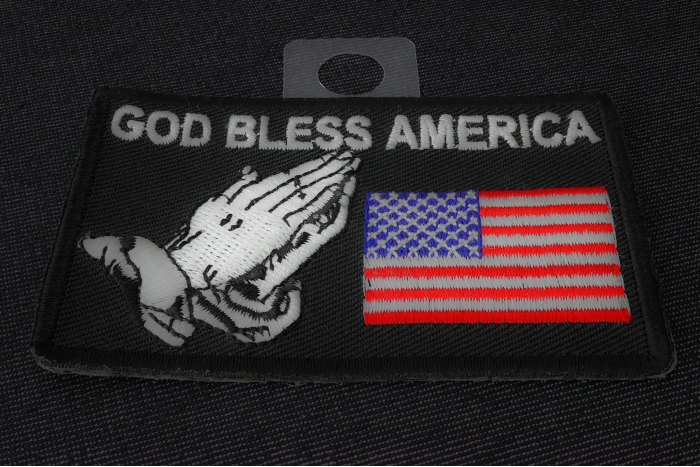 God Bless America Patch diagonal view