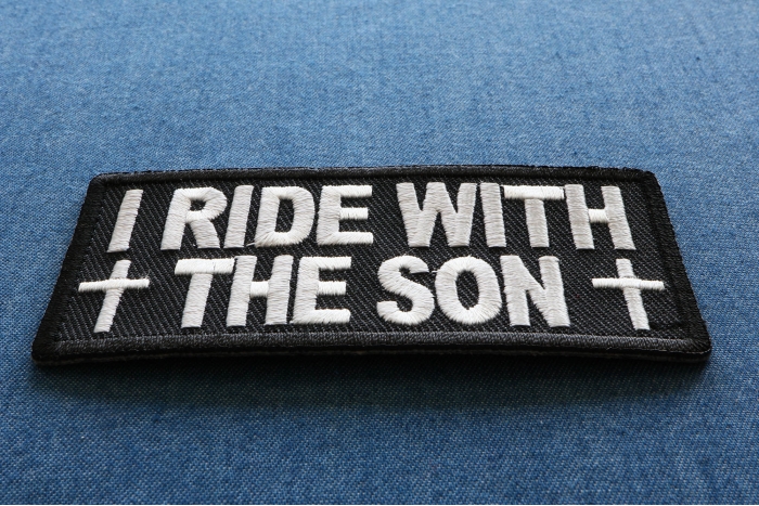 I Ride With The Son Patch diagonal view