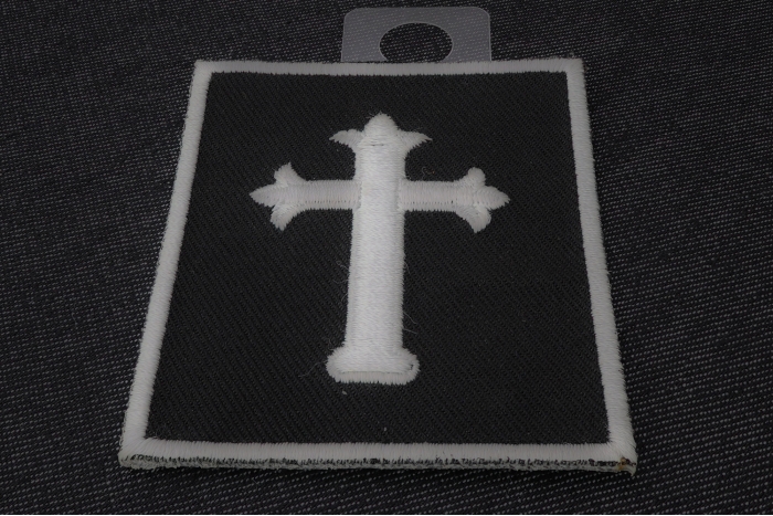 Jesus Cross Small Patch diagonal view