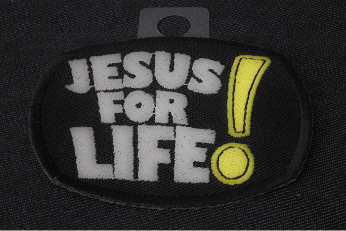Jesus For Life Patch diagonal view
