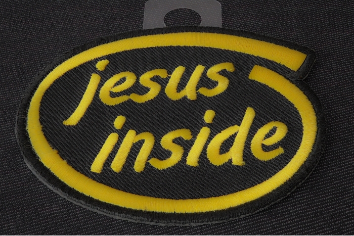 Jesus Inside Patch diagonal view