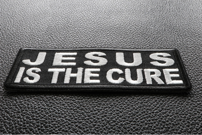 Jesus is The Cure Patch diagonal view