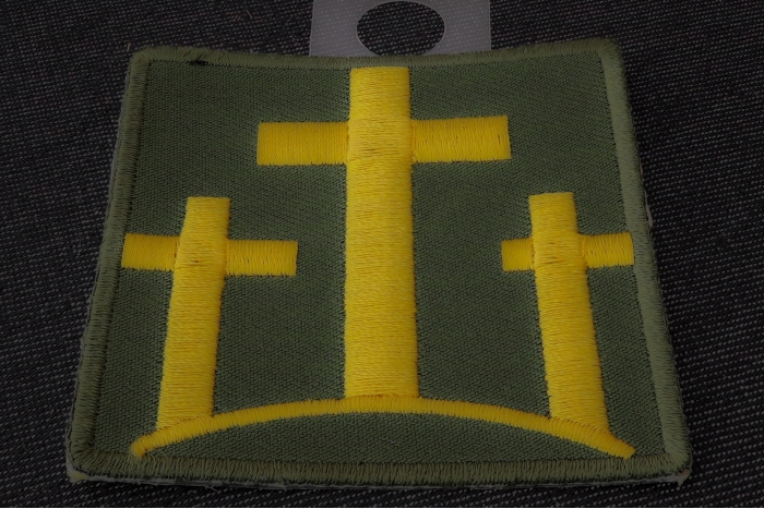 Three Crosses Patch diagonal view