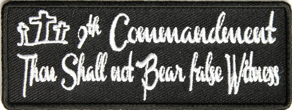 9th Commandment Patch