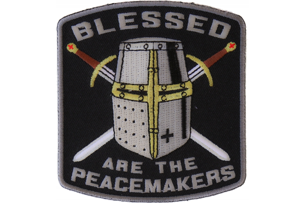 Blessed Are The Peacemakers Knight Christian Patch