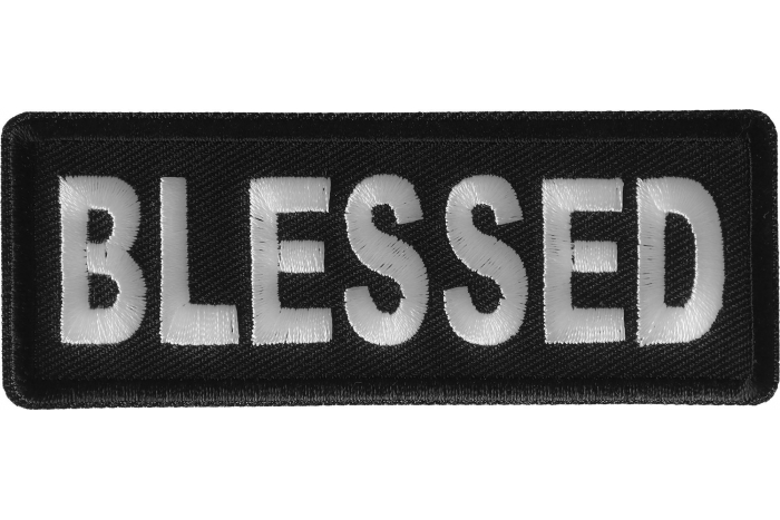 Blessed Iron on Christian Patch