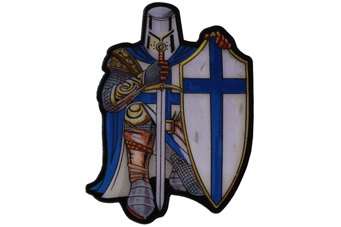 Blue Knight Kneeling Knight Patch