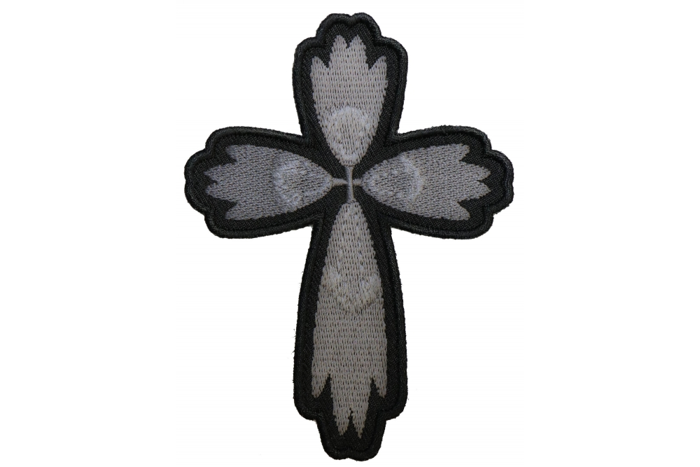 Christian Cross Silver Patch