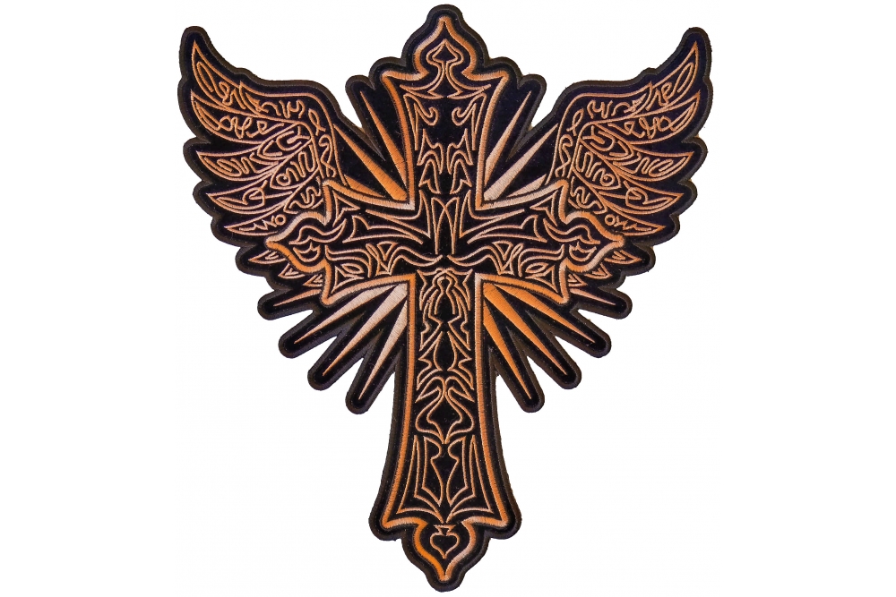 Wholesale embroidered cross patches For Custom Made Clothes 