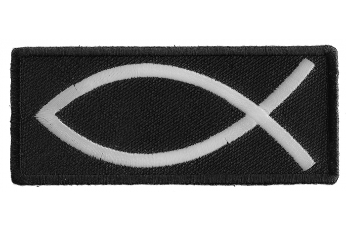 Christian Symbol Fish Sign Patch