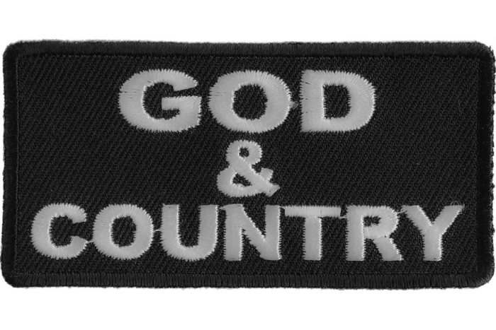 God and Country Patch