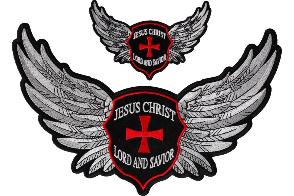 Lord and Saviour Jesus Christ Small and Large Set of Christian Patches