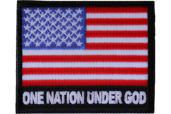 One Nation Under God American Flag Patch