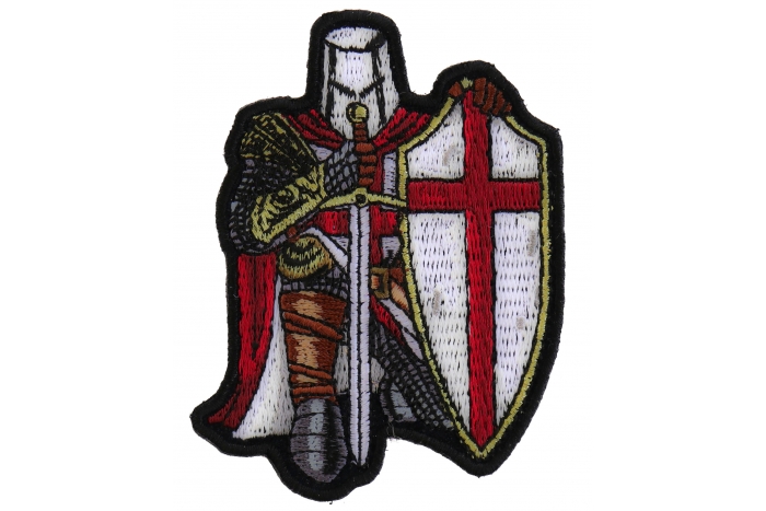 Red Knight Crusader Patch Mini Size