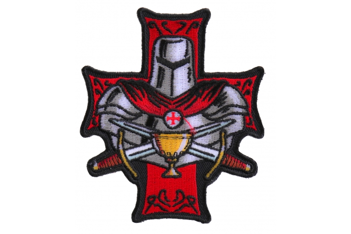 Templar Holy Grail Christian Iron on Patch