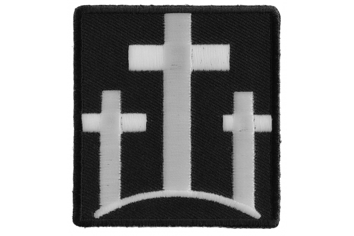 Three Crosses Christian Patch
