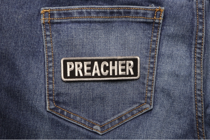 Preacher Patch shown on jeans