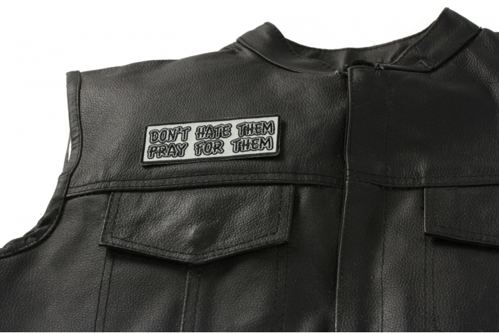  shown on leather vest