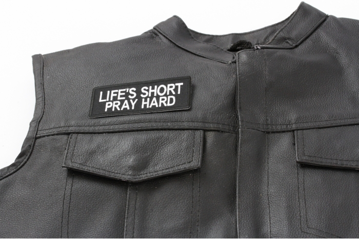  shown on leather vest
