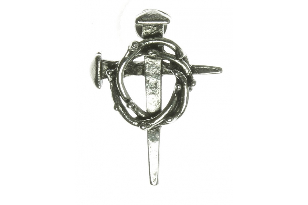 Thorny Halo Nail Cross Pin