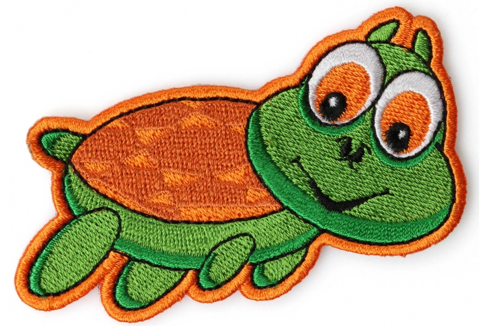 Pretty Turtle Iron on Patch