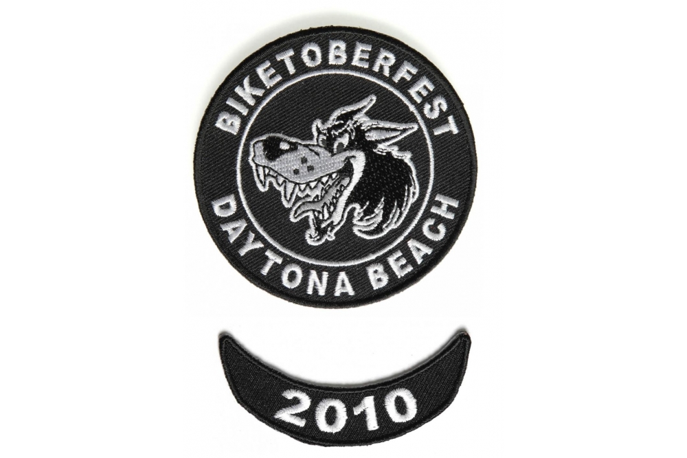 Biketoberfest 2010 Daytona 2 Piece Patch Set