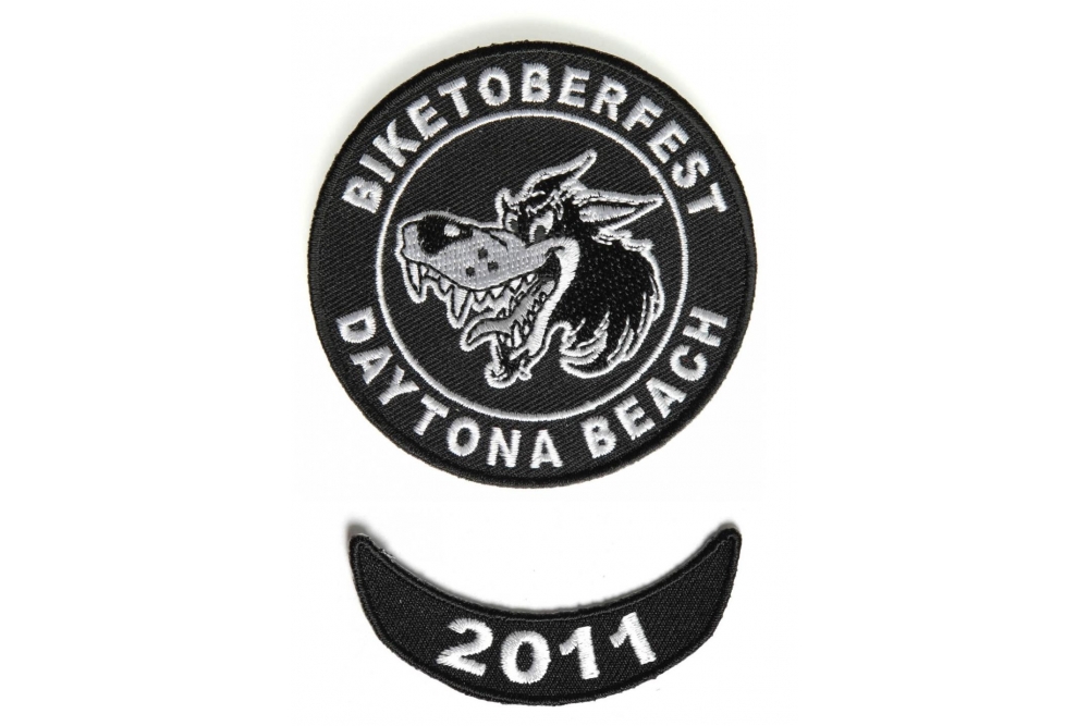 Biketoberfest 2011 Daytona 2 Piece Patch Set